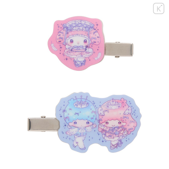 Japan Sanrio Acrylic Multi Clip - Little Twin Stars & My Melody : Dolly Mix - 2