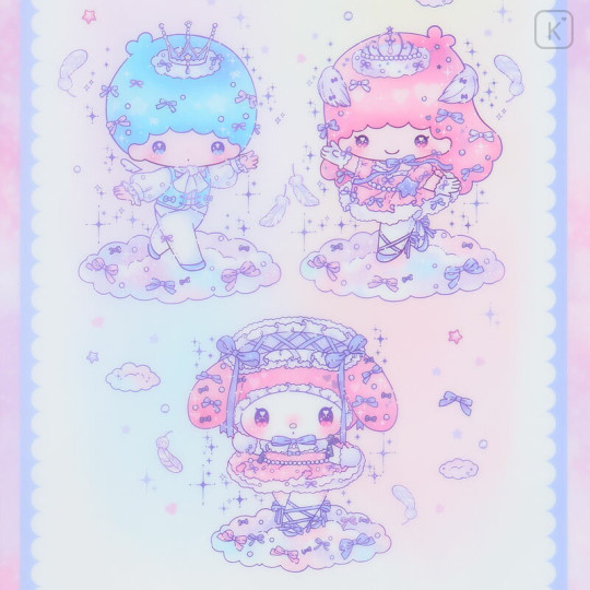 Japan Sanrio 5 Pockets A4 Clear File - Little Twin Stars & My Melody : Dolly Mix - 3