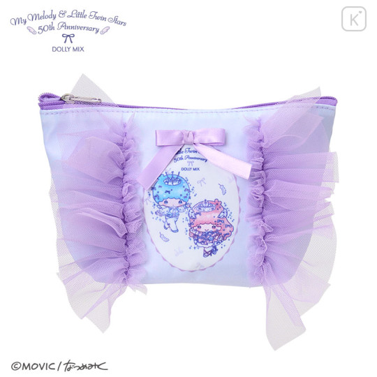 Japan Sanrio Boat-shaped Pouch - Little Twin Stars : Dolly Mix - 1