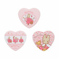 Japan Sanrio Heart Badge Set - Marron Cream : 40th Anniversary - 1