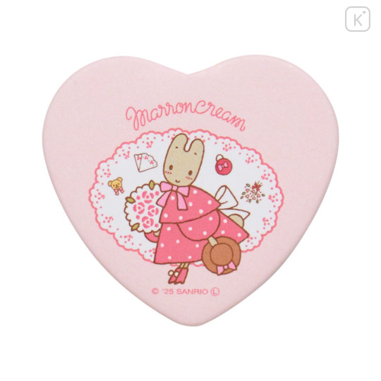 Japan Sanrio Heart Badge Set - Marron Cream : 40th Anniversary - 2