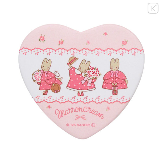 Japan Sanrio Heart Badge Set - Marron Cream : 40th Anniversary - 3