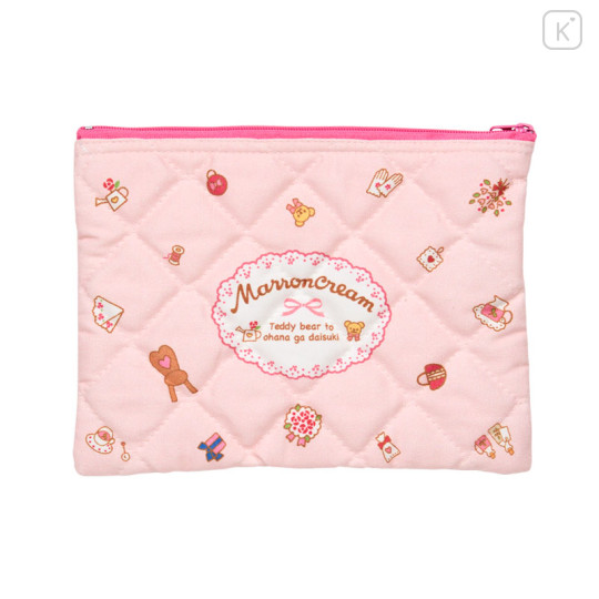 Japan Sanrio Quilted Pouch - Marron Cream : 40th Anniversary - 2