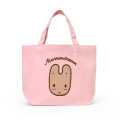 Japan Sanrio Applique Lunch Tote Bag - Marron Cream : 40th Anniversary Pink - 1