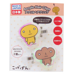 Japan San-X Aurora Acrylic Hair Clip - Kogepan : Daze