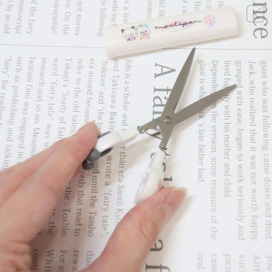 Japan Mochimochi Panda Stickyle Portable Scissors - Mochi Mochi Panda : Amusement Park Sweets - 2