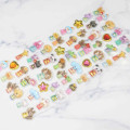 Japan 3D Gold Foil Jewel Sticker - Wonderful Animal Friends - 2