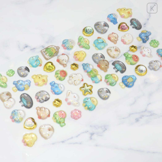 Japan Gold Foil Jewel Sticker - Bird Party - 2