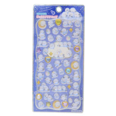 Japan 3D Gold Foil Jewel Sticker - White Bird Shimaenaga Night