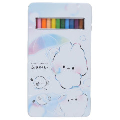 Japan Fuamii 12 Color Colored Pencils with Case - Bunny Rainbow Umbrella