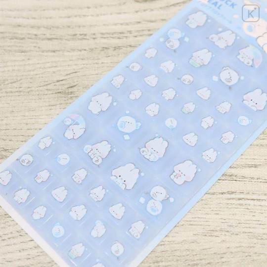 Japan Fuamii Tile Sticker - Bunny Blue - 2