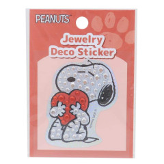 Japan Peanuts Jewelry Deco Sticker - Snoopy : Heart