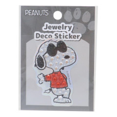 Japan Peanuts Jewelry Deco Sticker - Snoopy : Joe Cool