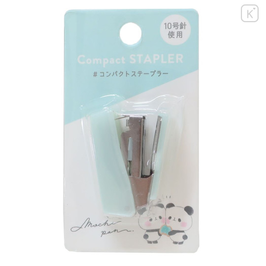 Japan Mochimochi Panda Mini Stapler - Light Mint - 3