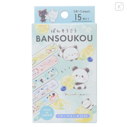 Japan Mochimochi Panda Boxed Adhesive Bandage - Fruits Party - 1