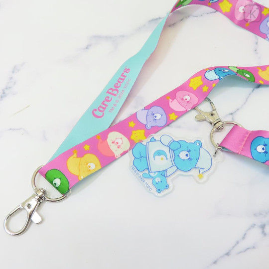 Japan Care Bears Neck Strap - Pink Blue - 2