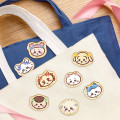 Japan Chiikawa Wood Badge - Hachiware : Face - 2
