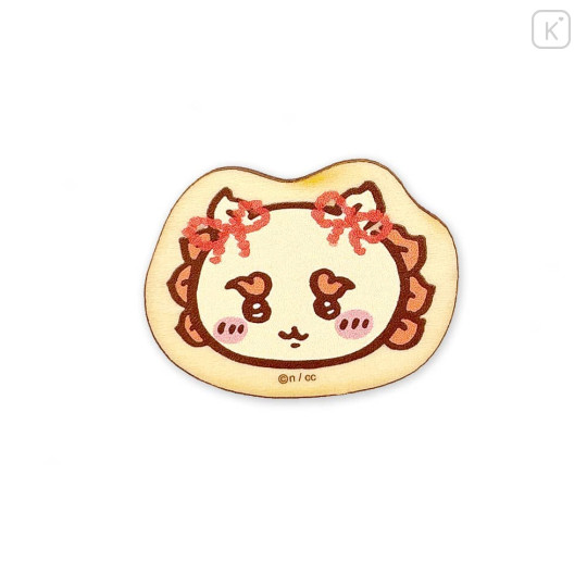 Japan Chiikawa Wood Badge - Shisa : Face - 1