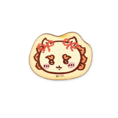 Japan Chiikawa Wood Badge - Shisa : Face