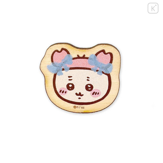 Japan Chiikawa Wood Badge - Furuhonya Kani-chan : Face - 1
