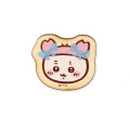 Japan Chiikawa Wood Badge - Furuhonya Kani-chan : Face - 1