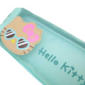 Japan Sanrio Mesh Pen Pouch - Hello Kitty : Tan Swimsuit Party Y2K Tan Blue - 4
