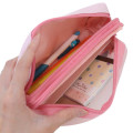 Japan Sanrio Mesh Pen Pouch - Hello Kitty : Tan Swimsuit Party Y2K Tan Pink - 3