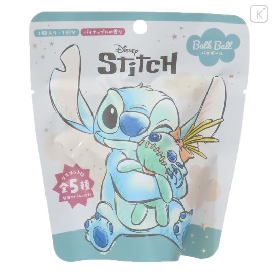 Japan Disney Bath Ball with Random Mascot - Scrump & Stitch : Blind Box - 1