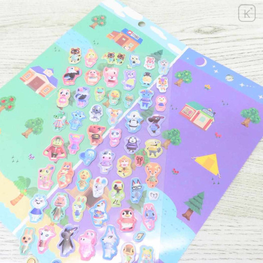 Japan Animal Crossing Bubble Sticker - Characters : Green - 2
