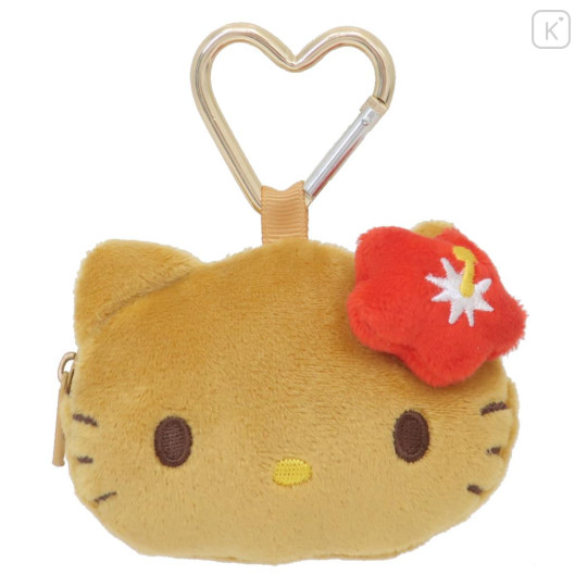 Japan Sanrio Mascot Coin Case - Hello Kitty : Tan Swimsuit Party - 1