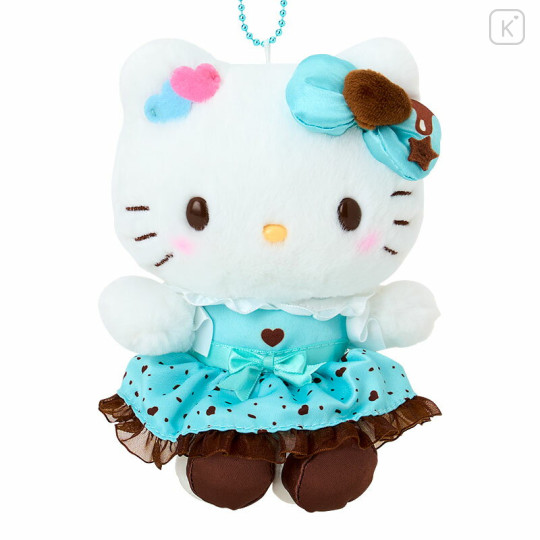 Japan Sanrio Original Mascot Holder - Hello Kitty : Chocolate Mint - 2
