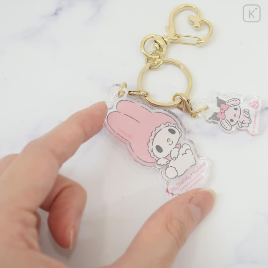 Japan Sanrio Double Acrylic Keychain - My Melody - 2