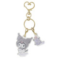 Japan Sanrio Double Acrylic Keychain - Kuromi - 1