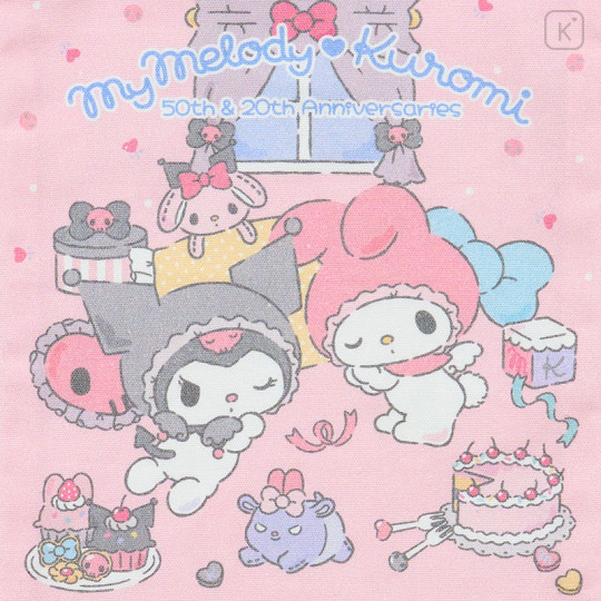 Japan Sanrio Drawstring Bag - My Melody 50th & Kuromi 20th Anniversary - 3