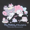 Japan Sanrio T-shirt - My Melody 50th & Kuromi 20th Anniversary Black - 2