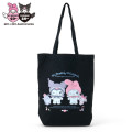 Japan Sanrio Tote Bag - My Melody 50th & Kuromi 20th Anniversary Black - 1