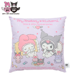 Japan Sanrio Cushion - My Melody 50th & Kuromi 20th Anniversary
