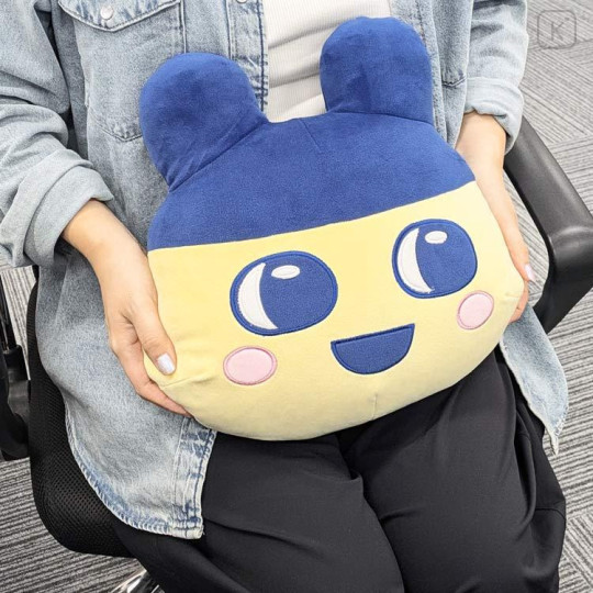 Japan Tamagotchi Die-cut Cushion - Mametchi : Happy Face - 4
