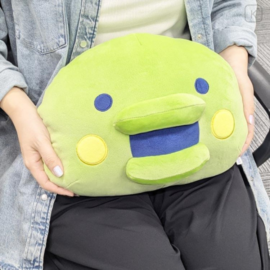 Japan Tamagotchi Die-cut Cushion - Kuchipatchi : Happy Face - 4