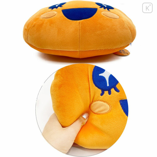 Japan Tamagotchi Die-cut Cushion - Memetchi : Happy Face - 3