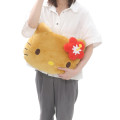 Japan Sanrio Die-cut Cushion - Hello Kitty : Tan Swimsuit Party - 2