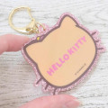 Japan Sanrio Acrylic Keychain - Hello Kitty : Tan Swimsuit Party Wink - 2