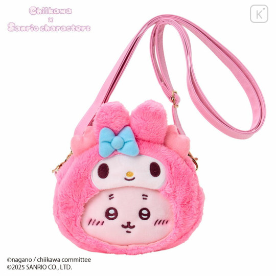 Japan Chiikawa × Sanrio Pochette - Furuhonya Kani-chan & My Melody - 1