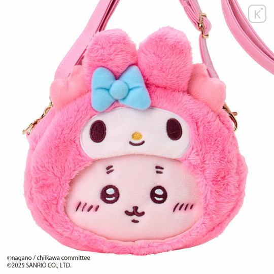 Japan Chiikawa × Sanrio Pochette - Furuhonya Kani-chan & My Melody - 2