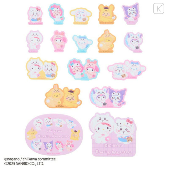 [Pre-order] Japan Chiikawa × Sanrio Sticker Pack - 2