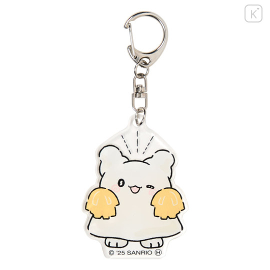Japan Sanrio Acrylic Keychain - Hanamaruobake : Cheering - 1