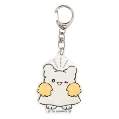 Japan Sanrio Acrylic Keychain - Hanamaruobake : Cheering