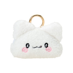 Japan Sanrio Softly Glowing Face Pouch with Carabiner - Hanamaruobake : Tongue Out