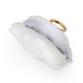 Japan Sanrio Softly Glowing Face Pouch with Carabiner - Hanamaruobake : Tongue Out - 3