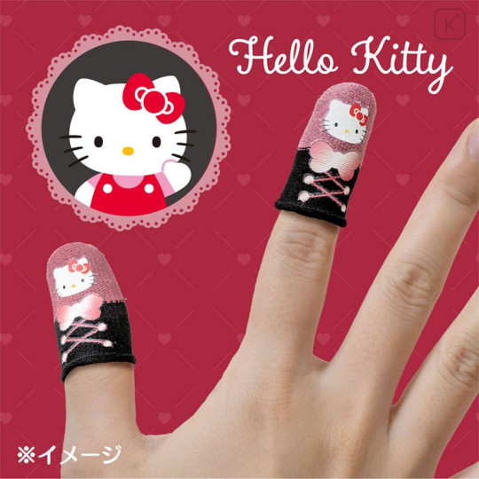 Japan Sanrio Gaming Finger Sleeves Set - Hello Kitty - 5